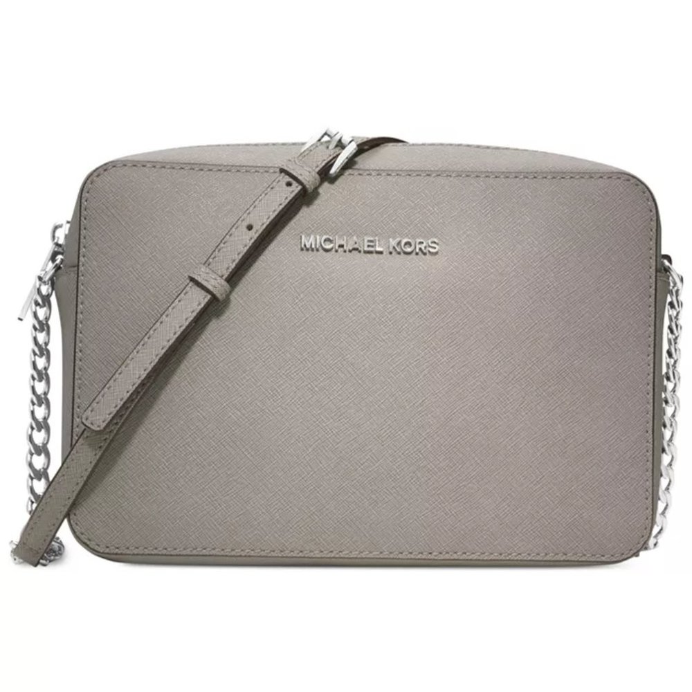 MICHAEL MICHAEL KORS Leather Jet Set East West Crossbody